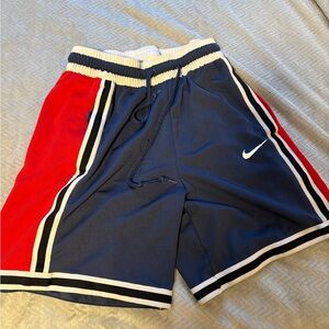 Nike Men Navy and Red Sports Shorts